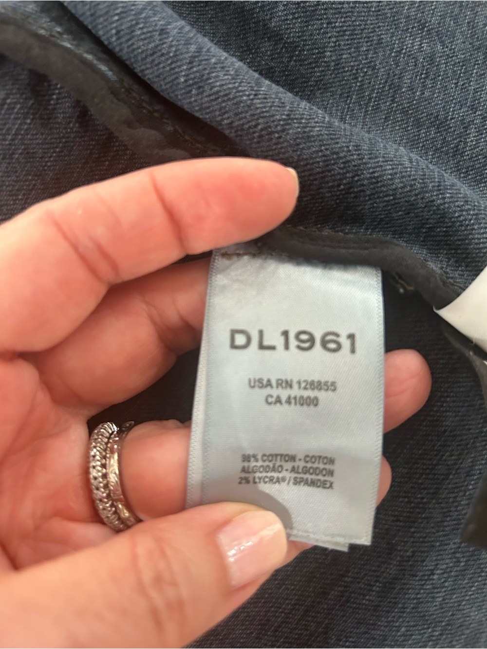 DL1961 Dark Blue Denim Vest- Luxury - Picture 8 of 12